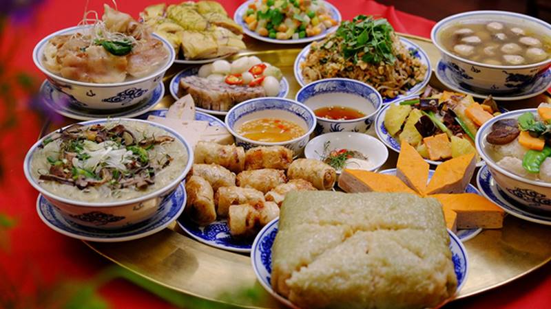 Mâm cỗ Tết miền Bắc