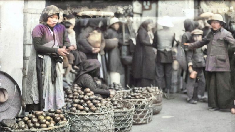 Hình ảnh chợ Tết Việt Nam xưa