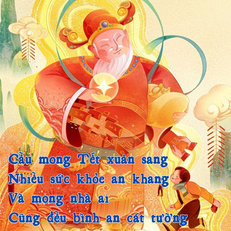 Gửi đến bạn ngàn lời chúc tốt đẹp nhất, mong năm mới đầy ắp yêu thương