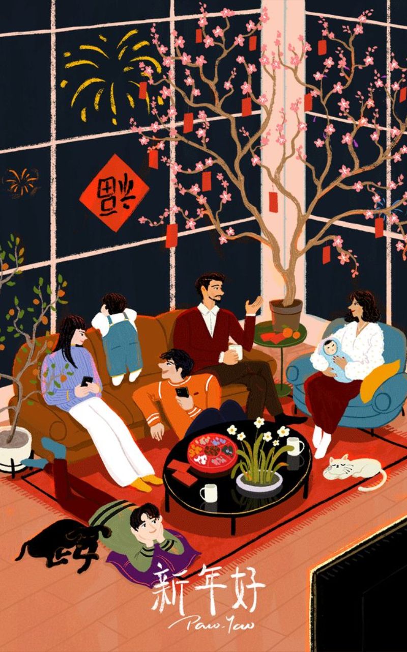 Tết bên gia đình, ấm áp từng khoảnh khắc Tết bên gia đình, ấm áp từng khoảnh khắc
