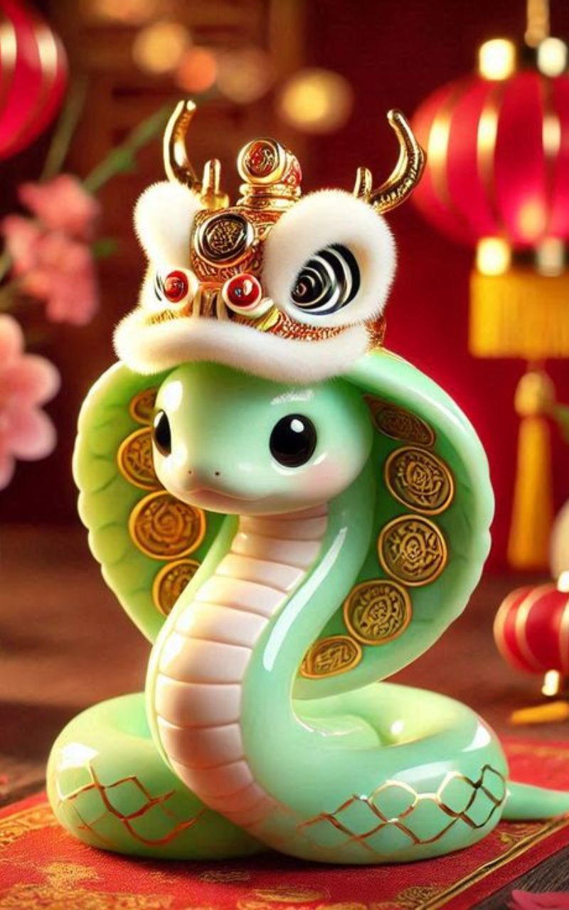 Chào năm mới với con rắn thịnh vượng Chào năm mới với con rắn thịnh vượng