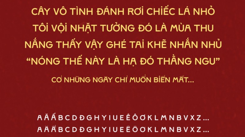 Font chữ Tết: Stampa Font chữ Tết: Stampa
