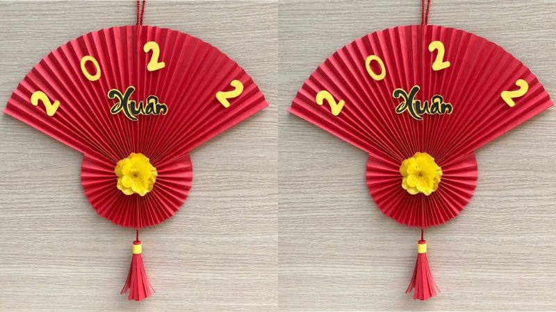 Mẫu quạt giấy Tết