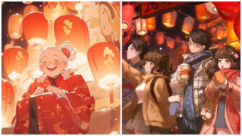 Ngập tràn không khí Tết với những bức ảnh anime đẹp ngọt ngào và lôi cuốn