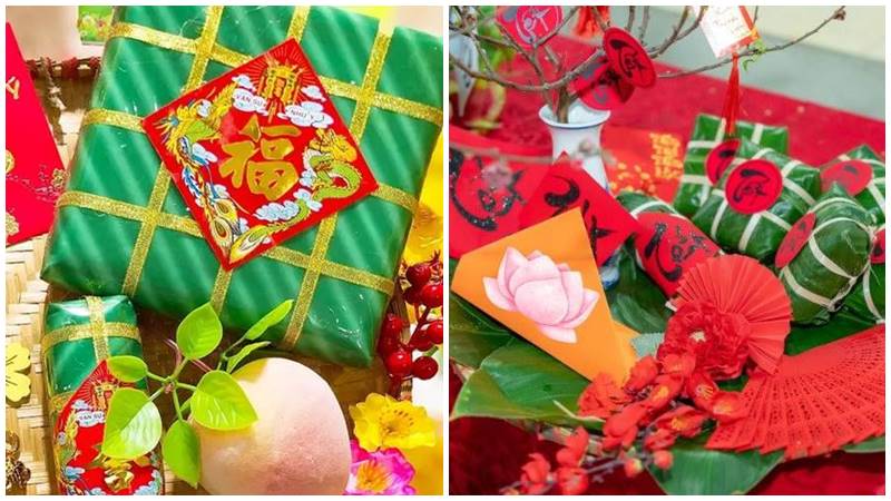 Khám phá các mẫu trang trí bánh chưng để Tết thêm phần sắc màu và ý nghĩa