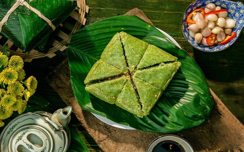 Nguyên tắc trang trí mâm bánh chưng ngày Tết