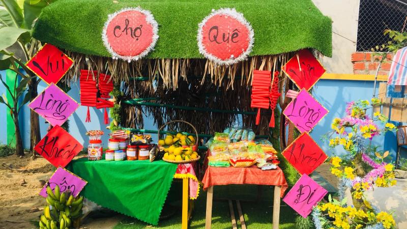 Trang trí gian hàng ẩm thực ngày Tết bằng các vật dụng handmade Trang trí gian hàng ẩm thực ngày Tết bằng các vật dụng handmade
