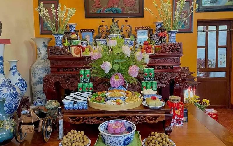 Cách bày trí bàn thờ ngày Tết miền Nam đúng chuẩn