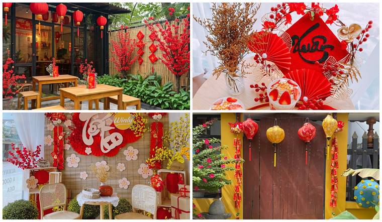 10 ý tưởng trang trí Tết quán cafe thu hút, sáng tạo không thể bỏ qua