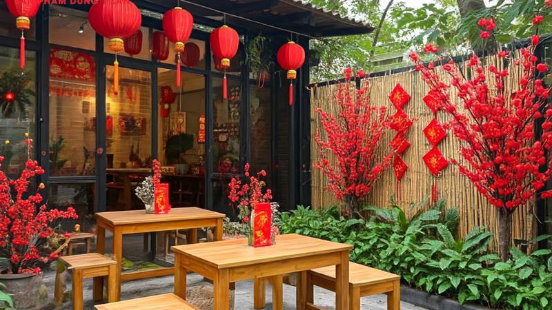 Trang trí với lồng đèn