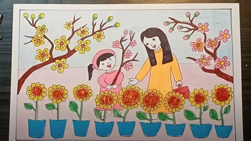 Tô màu cho bức tranh Tô màu cho bức tranh