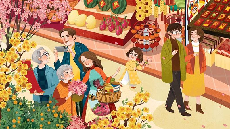 Ý tưởng vẽ tranh ngày Tết lễ hội Ý tưởng vẽ tranh ngày Tết lễ hội