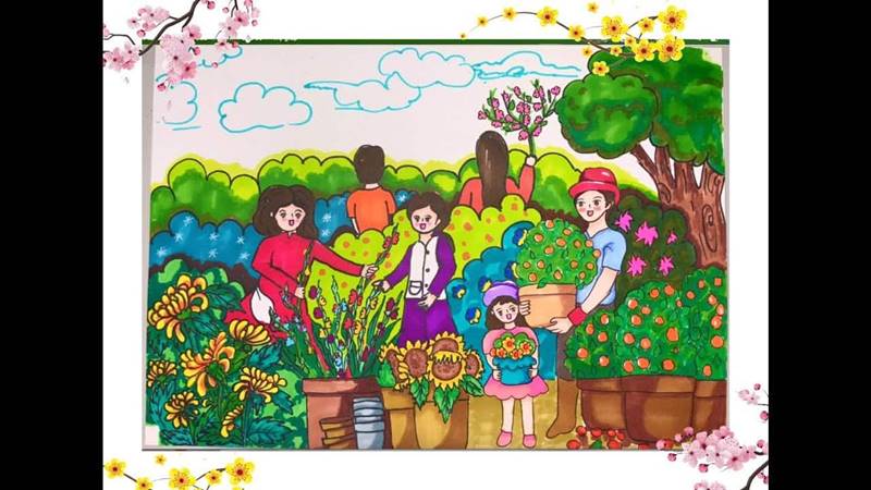 Chào Tết bằng những bức tranh nhỏ nhắn, đáng yêu vô cùng Chào Tết bằng những bức tranh nhỏ nhắn, đáng yêu vô cùng