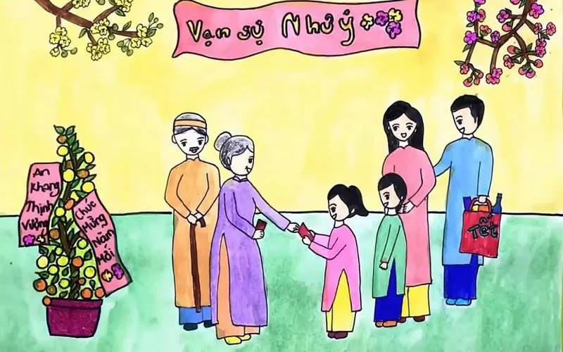 Xuân hạnh phúc, Tết an lành qua những bức tranh chúc Tết Xuân hạnh phúc, Tết an lành qua những bức tranh chúc Tết