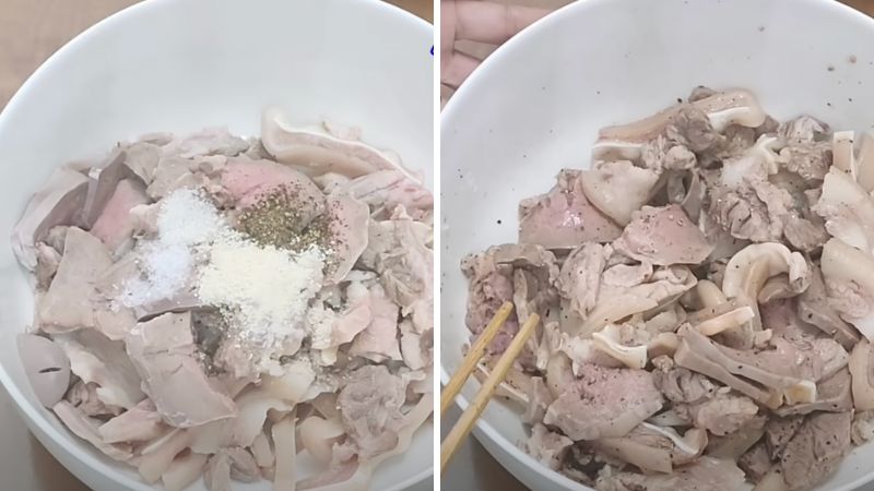 Ướp thịt heo