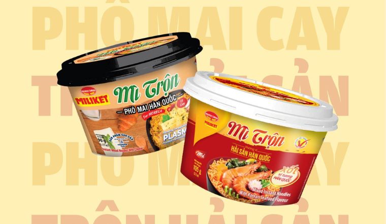 Mì trộn Miliket phô mai cay hay hải sản? Bạn chọn hương vị nào?