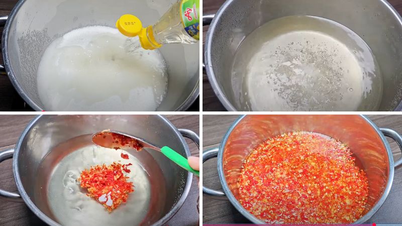 Nấu nước giấm đường