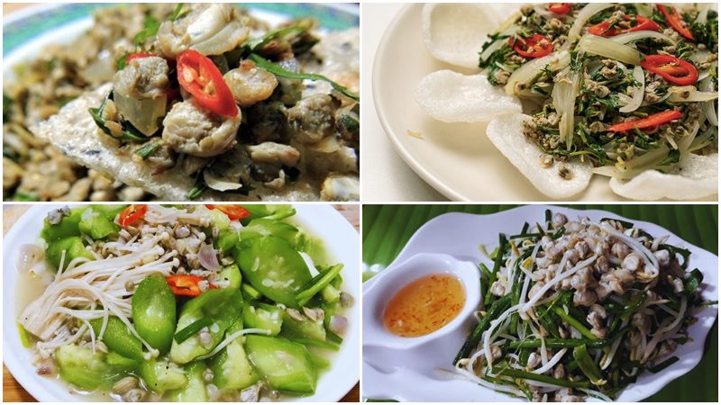 Các món ngon từ hến dành cho bà bầu