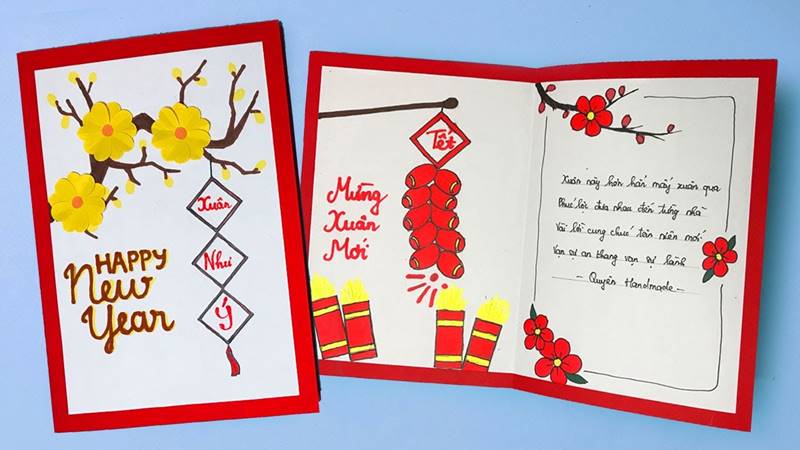 Xuân thêm ấm áp với thiệp Tết handmade đầy tâm huyết! Xuân thêm ấm áp với thiệp Tết handmade đầy tâm huyết!