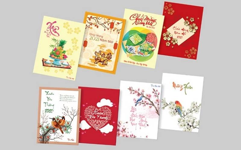 Cách chọn mẫu thiệp Tết phù hợp Cách chọn mẫu thiệp Tết phù hợp