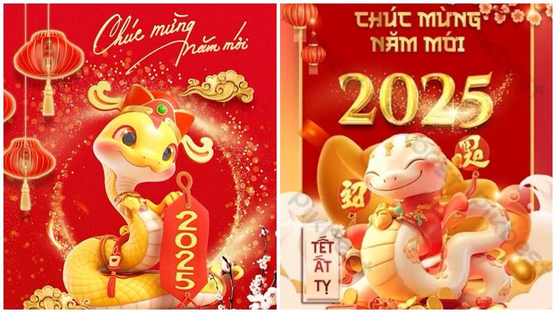 Năm Ất Tỵ, thiệp đẹp mang lời chúc thịnh vượng! Năm Ất Tỵ, thiệp đẹp mang lời chúc thịnh vượng!