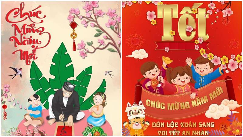 Thiệp xinh, Tết ấm - lan tỏa niềm vui ngày xuân! Thiệp xinh, Tết ấm - lan tỏa niềm vui ngày xuân!