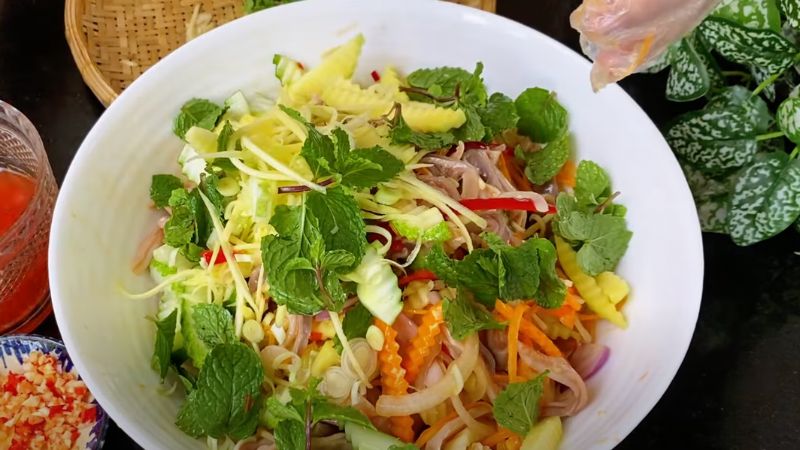 Thành phẩm gỏi bao tử heo Thành phẩm gỏi bao tử heo