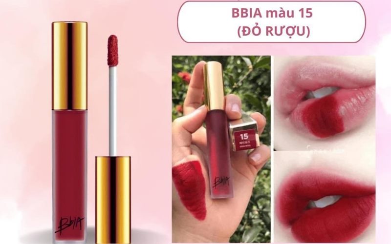 Son BBIA Last Velvet Lip Tint 15 đỏ rượu vang Son BBIA Last Velvet Lip Tint 15 đỏ rượu vang