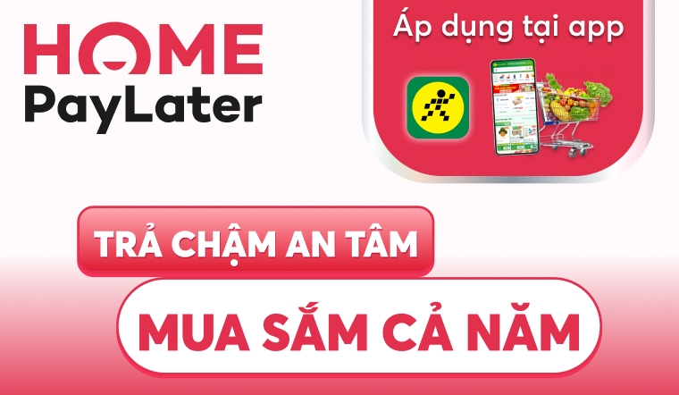 Trả chậm an tâm - mua sắm cả năm tại Bách hóa XANH