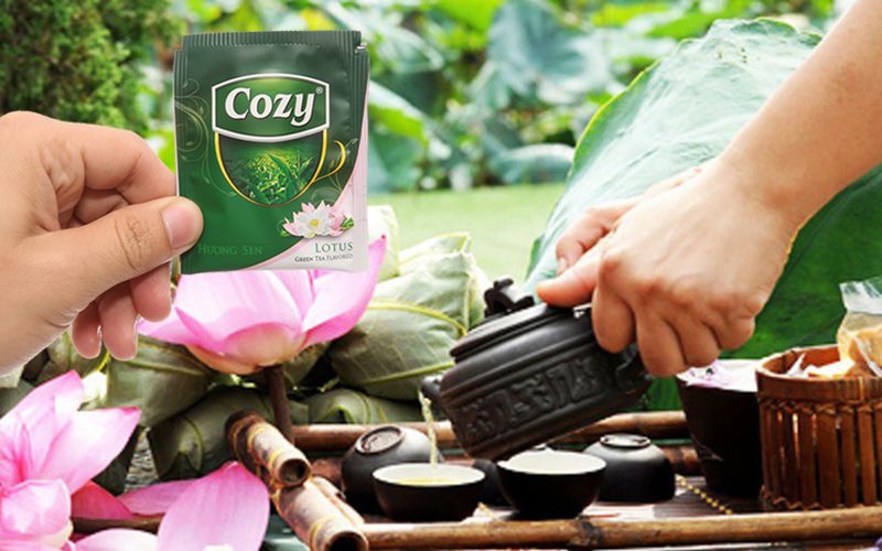 Trà hương sen túi lọc Cozy Trà hương sen túi lọc Cozy