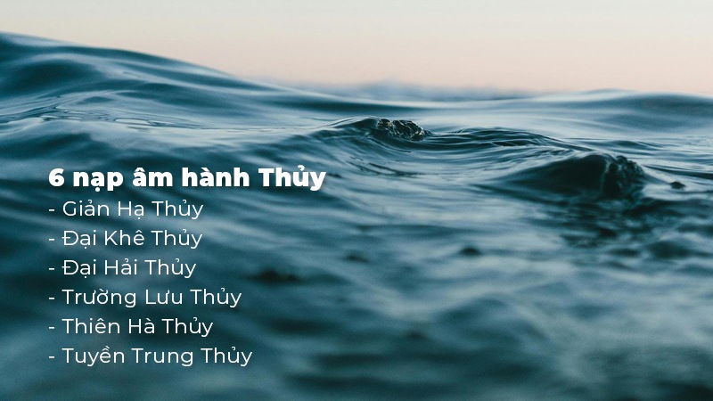 Những nạp âm của người mệnh Thủy