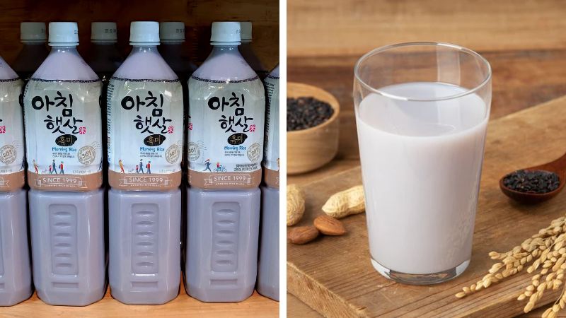 Hương vị của nước gạo lứt đen Woongjin