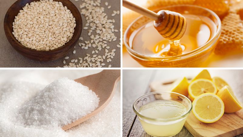 Nguyên liệu làm kẹo mè giòn không cần mạch nha
