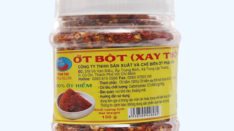 Ớt bột xay thô Phạm Tân