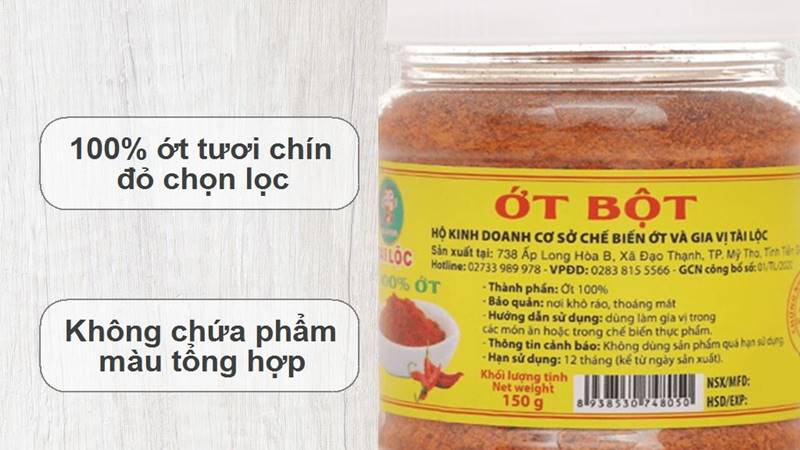 Ớt bột Tài Lộc