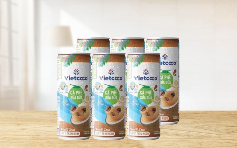 Cà phê sữa dừa Vietcoco
