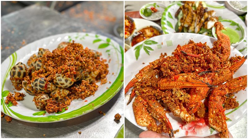 Quán có nhiều món ốc ngon cho thực khách lựa chọn