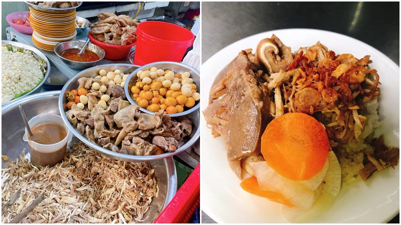 Xôi gà của quán có giá thành phù hợp