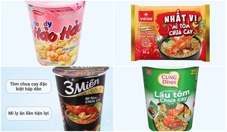 Mì tôm chua cay nào hợp với bạn? Top 10 mì tôm chua cay chinh phục mọi khẩu vị