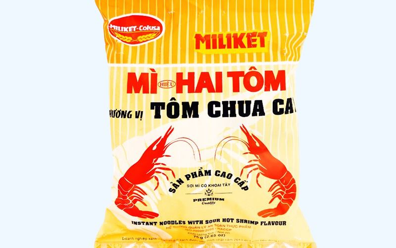 Mì Hai Tôm Miliket tôm chua cay