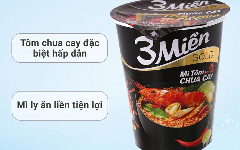 Mì 3 Miền tôm chua cay đặc biệt