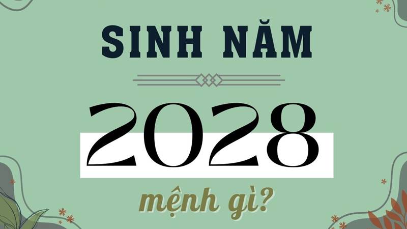 Người sinh năm 2028 mệnh gì?