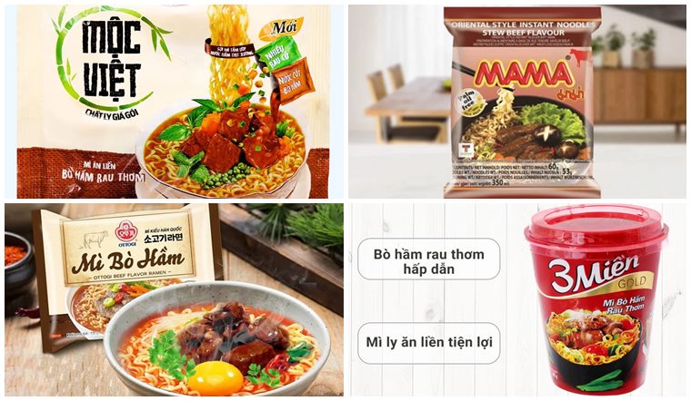 6 loại mì bò hầm ăn liền cực ngon, bạn nhất định phải thử