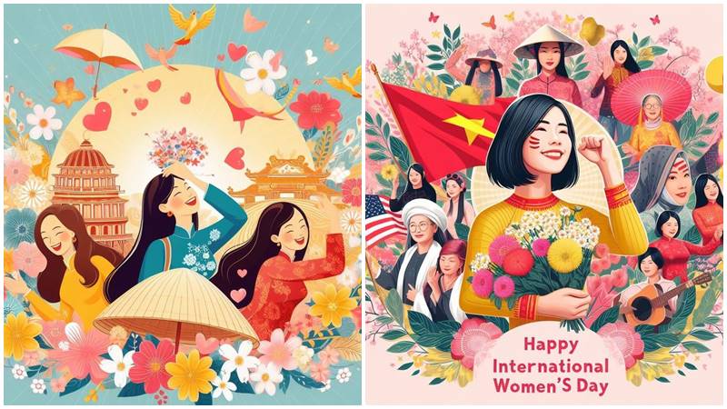 Chúc em gái một ngày 8/3 vui vẻ và hạnh phúc!