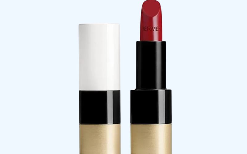 Son Hermes 85 Rouge H - Hermès Rouge Satin Lipstick màu đỏ rượu