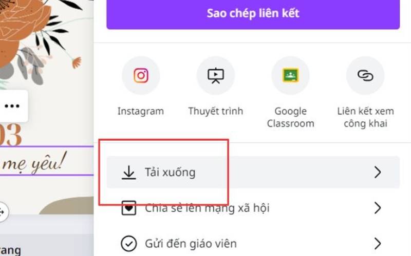 Kiểm tra và lưu thiệp