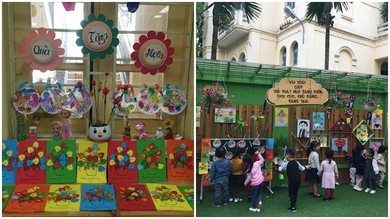 Trang trí 8/3 từ những vật liệu thân thiện! Trang trí 8/3 từ những vật liệu thân thiện!