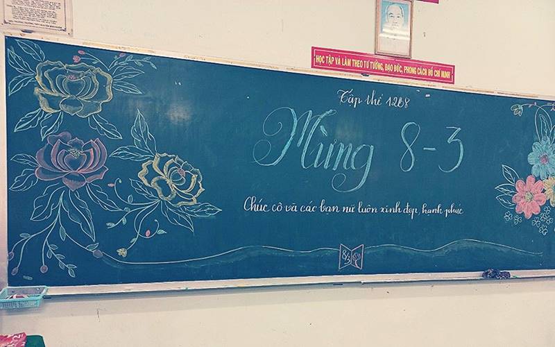 Những ý tưởng trang trí bảng 8/3 sáng tạo