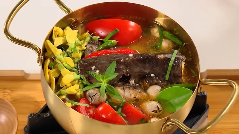món lẩu cá lăng vị Thái món lẩu cá lăng vị Thái