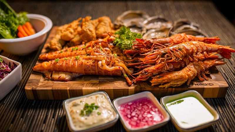 Một phần hải sản tại Dom - The Wine Bistro
